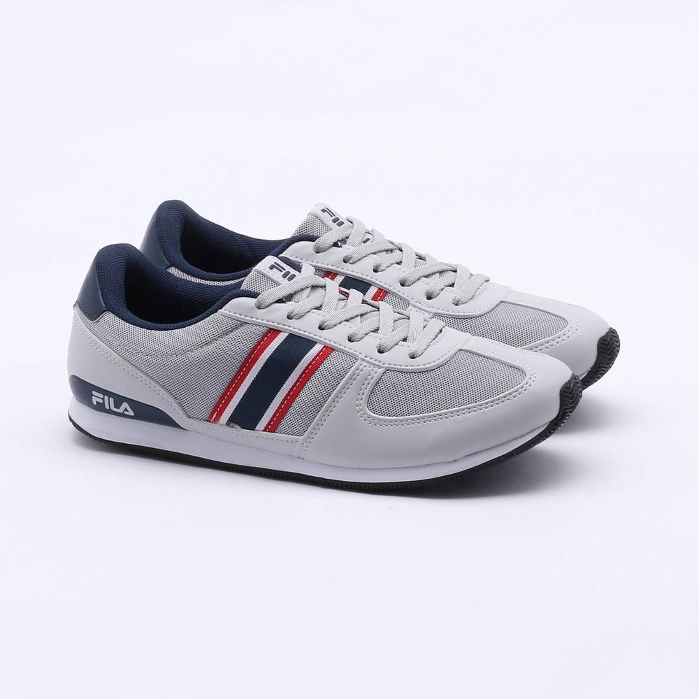 tenis fila masculino cinza